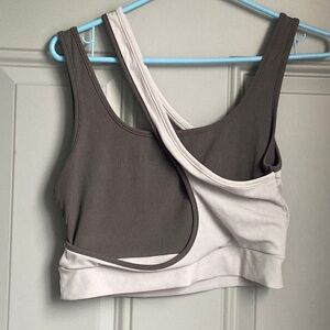 Two tone bra/crop top